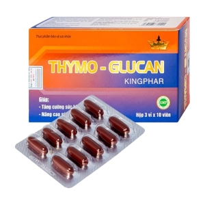 Thymo-Glucan Kingphar 3 vỉ x 10 viên - Giúp tăng sức đề kháng