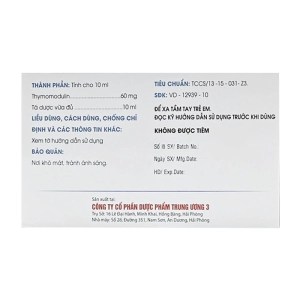 Thytodux Foripharm 4 vỉ x 5 ống