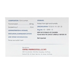 Thytodux Foripharm 4 vỉ x 5 ống