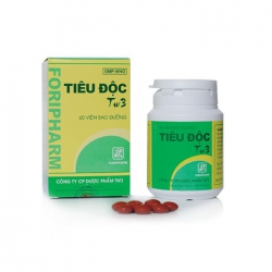 Thuốc tiêu độc TW3, Hộp 60 viên