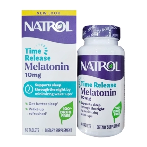 Time Release Melatonin 10mg Natrol 60 viên - Hỗ trợ giấc ngủ ngon