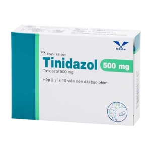 Tinidazol 500mg Bidiphar 2 vỉ x 10 viên (Tinidazole)