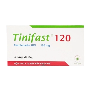Tinifast 120 OPV 10 vỉ x 10 viên (Fexofenadin) Tinifast 120 OPV 10 vỉ x 10 viên (Fexofenadin)