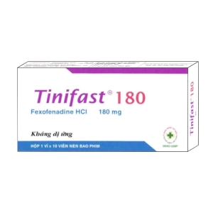 Tinifast 180 OPV 1 vỉ x 10 viên (Fexofenadin) Tinifast 180 OPV 1 vỉ x 10 viên (Fexofenadin)