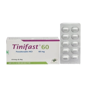 Tinifast 60 OPV 2 vỉ x 10 viên (Fexofenadin) Tinifast 60 OPV 2 vỉ x 10 viên (Fexofenadin)
