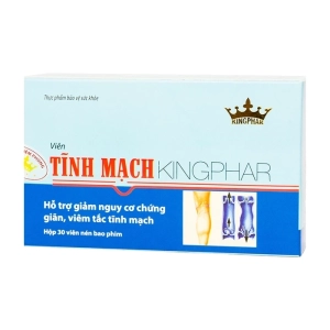 Tĩnh Mạch Kingphar 3 vỉ x 10 viên - Hỗ trợ suy giảm tĩnh mạch
