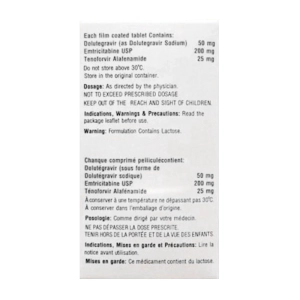 Tocitaf 50mg/200mg/25mg Mylan 30 viên Tocitaf 50mg/200mg/25mg Mylan 30 viên