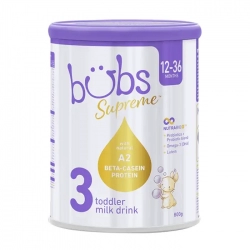 Toddler Milk Drink 3 Bubs Supreme 800g - Hỗ trợ nhu cầu dinh dưỡng cho trẻ Toddler Milk Drink 3 Bubs Supreme 800g - Hỗ trợ nhu cầu dinh dưỡng cho trẻ
