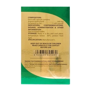 Toganin-500 Trường Thọ 12 vỉ x 5 viên (Arginine hydroclorid)