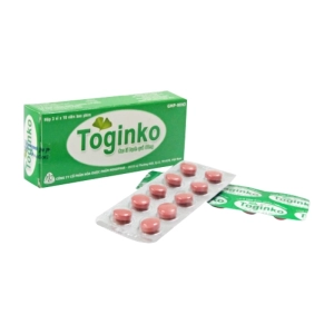 Toginko 80mg Mekophar 3 vỉ x 10 viên (Ginkgo biloba)