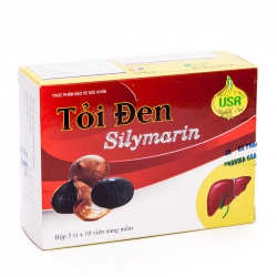 Tỏi đen Silymarin tăng cường chức năng gan, Hộp 30 viên Tỏi đen Silymarin tăng cường chức năng gan, Hộp 30 viên