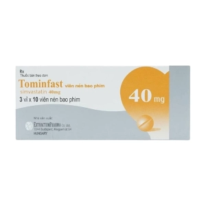 Tominfast 40mg ExtractumPharma 3 vỉ x 10 viên (Simvastatin)