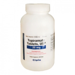 Topiramate 25mg Cipla, Chai 1000 viên Topiramate 25mg Cipla, Chai 1000 viên