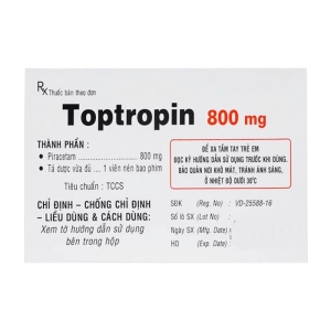 Toptropin 800mg Donaipharm 10 vỉ x 10 viên (Piracetam)