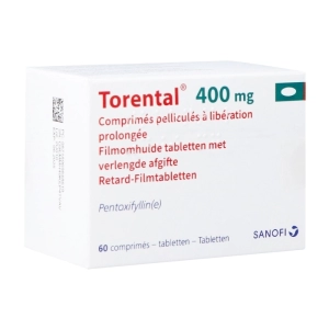 Torental 400mg Sanofi 6 vỉ x 10 viên (Pentoxifylline)