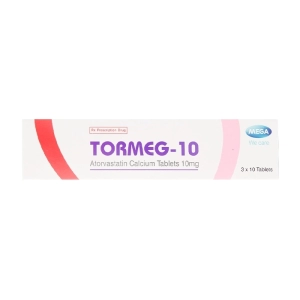 Tormeg-10 Mega We care 3 vỉ x 10 viên (Atorvastatin)
