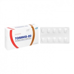 Tormeg-20 Mega 3 vỉ x 10 viên - Điều trị tim mạch Tormeg-20 Mega 3 vỉ x 10 viên - Điều trị tim mạch