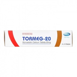 Tormeg-20 Mega 3 vỉ x 10 viên - Điều trị tim mạch Tormeg-20 Mega 3 vỉ x 10 viên - Điều trị tim mạch