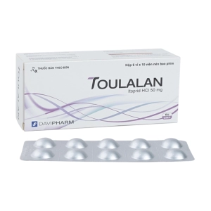 Toulalan 50mg Davipharm 6 vỉ x 10 viên (Itopride)