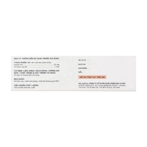 Toulalan 50mg Davipharm 6 vỉ x 10 viên (Itopride)