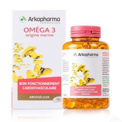 Omega 3 Origine Marine Arkopharma, Chai 180 viên Omega 3 Origine Marine Arkopharma, Chai 180 viên