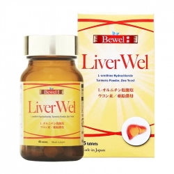 Tpbvsk bổ gan Bewel Liverwel, Chai 45 viên Tpbvsk bổ gan Bewel Liverwel, Chai 45 viên