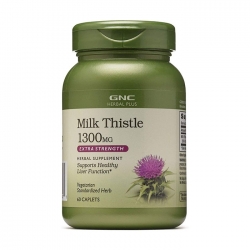 Tpbvsk bổ gan GNC Milk Thistle 1300mg, Chai 60 viên Tpbvsk bổ gan GNC Milk Thistle 1300mg, Chai 60 viên