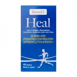 Tpbvsk bổ khớp Bewel Heal, Chai 45 viên Tpbvsk bổ khớp Bewel Heal, Chai 45 viên