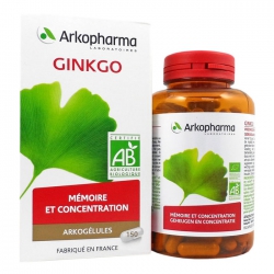 Tpbvsk bổ não Arkopharma Ginkgo, Chai 150 viên Tpbvsk bổ não Arkopharma Ginkgo, Chai 150 viên