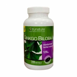Tpbvsk bổ não Trunature Ginkgo Biloba 120mg, Chai 340 viên Tpbvsk bổ não Trunature Ginkgo Biloba 120mg, Chai 340 viên
