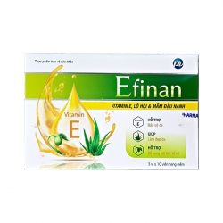 Tpbvsk bổ sung Vitamin E Efinan, Hộp 30 viên Tpbvsk bổ sung Vitamin E Efinan, Hộp 30 viên