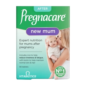 Tpbvsk chăm sóc tóc sau sinh Vitabiotics Pregnacare New Mum, Hộp 56 viên