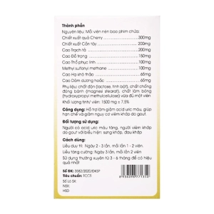 Urique Kingphar 40 viên - Hỗ trợ giảm acid uric máu