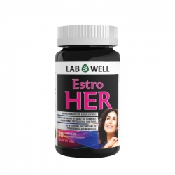 Tpbvsk sinh lý nữ Lab Well Estro HER, Chai 30 viên Tpbvsk sinh lý nữ Lab Well Estro HER, Chai 30 viên