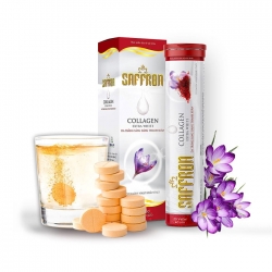 Tpbvsk sủi trắng da Saffron Collagen Extra White, Tuýp 20 viên