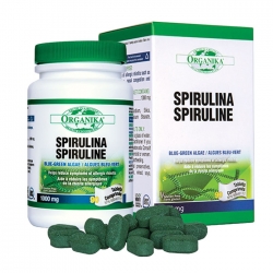 Tpbvsk tảo xoắn Organika Spirulina 1000mg, Chai 90 viên Tpbvsk tảo xoắn Organika Spirulina 1000mg, Chai 90 viên