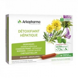 Tpbvsk thải độc gan Arkopharma Detoxifiant Hepatique Hộp 20 ống Tpbvsk thải độc gan Arkopharma Detoxifiant Hepatique Hộp 20 ống