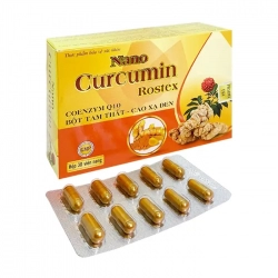 Tpbvsk tiêu hóa dạ dày Nano Curcumin Rostex, Hộp 30 viên Tpbvsk tiêu hóa dạ dày Nano Curcumin Rostex, Hộp 30 viên