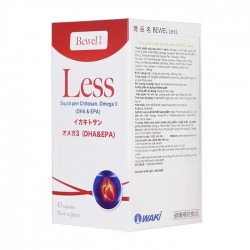 Tpbvsk tuần hoàn máu, giảm Cholesterol Bewel Less, Chai 45 viên Tpbvsk tuần hoàn máu, giảm Cholesterol Bewel Less, Chai 45 viên