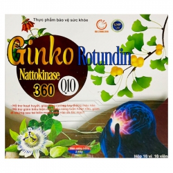Tpbvsk tuần hoàn não Ginkgo Rotundin, Hộp 100 viên