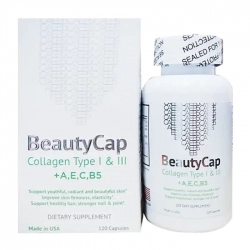 Tpbvsk viên uống đẹp da BeautyCap USA, Hộp 120 viên