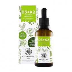 Bổ sung vitamin thiết yếu Vitamin D3+K2 Nature Love 20ml