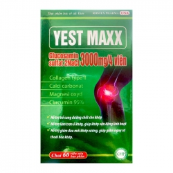 Tpbvsk xương khớp Yest Maxx, Chai 60 viên