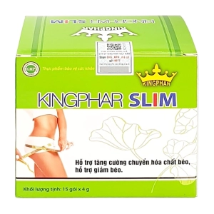 Trà Giảm Cân Kingphar Slim 15 gói x 4g - Hỗ trợ giảm béo
