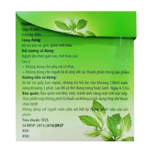 Giảo Cổ Lam Extra Kingphar 25 túi x 2g - Hỗ trợ bảo vệ gan, giảm mỡ máu