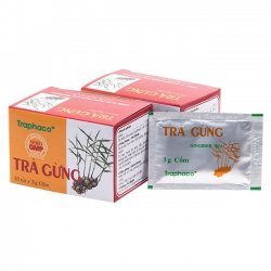 Trà gừng Traphaco, Hộp 10 gói x 3gr Trà gừng Traphaco, Hộp 10 gói x 3gr