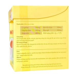 Trà Mát Gan-Lợi Tiểu Kingphar 20 túi x 2g - Hỗ trợ lợi tiểu, giải độc gan