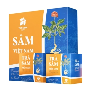 Trà Sâm Việt Nam Nguyên Lá Thái Minh 40g - Hỗ trợ đường huyết, giảm mỡ máu