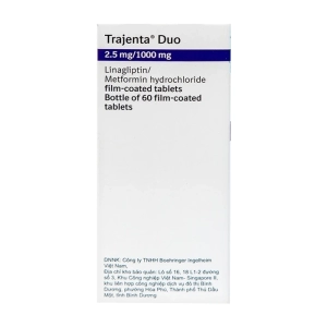 Trajenta Duo 2.5mg/1000mg Boehringer Ingelheim 60 viên (Linagliptin + Metformin hydrochloride)