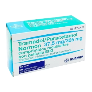 Tramadol/Paracetamol Normon 37.5mg/325mg Laboratorios Normon 6 vỉ x 10 viên (Paracetamol + Tramadol)